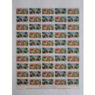 [16] 김기창 화백 [Korea Relief] 도안 채택 씰50장 전지
