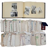 [197] 주월 비둘기부대 제201 외과병원에 근무한 참전용사의 앨범 / 기장 및 기장증 / 편지 100여 통 일괄