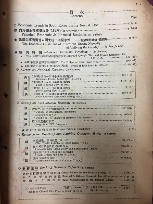 조선은행조사월보 NO.30 1950. 1