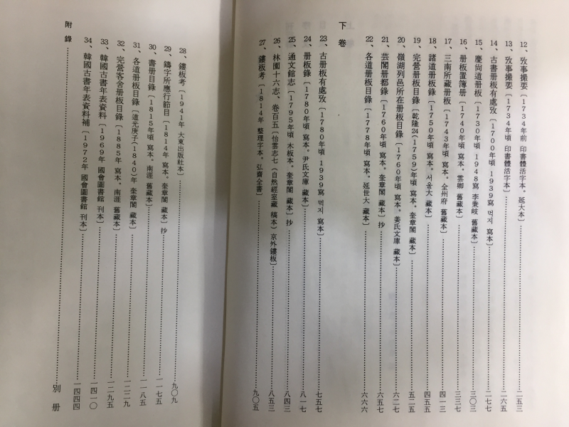 한국의 책판목록(상,하) 전2권