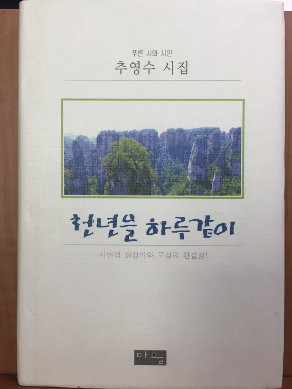 천년을 하루같이 (추영수 시집,초판)