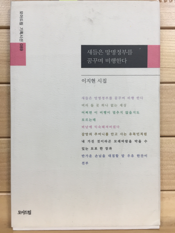 새들은 망명정부를 꿈꾸며 비행한다 (이지현시집,초판)