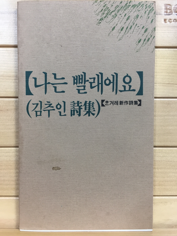 나는 빨래에요 (김추인시집,초판)