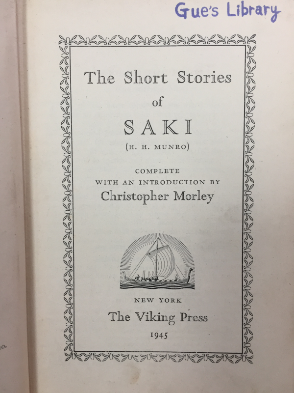 The Short Stories of SAKI