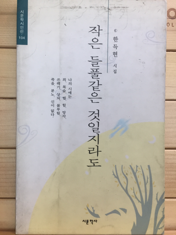 작은 들풀같은 것일지라도 (한득현시집,초판,저자서명본)