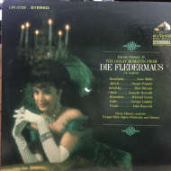 Johann Strauss, Jr., Anna Moffo, Sergio Franchi, Risë Stevens, Jeanette Scovotti, Richard Lewis (3), George London (2), John Hauxvell, Oscar Danon, Vienna State Opera Orchestra And Chorus ‎– The Great Moments From Die Fledermaus (In English)