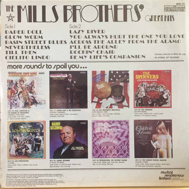 The Mills Brothers ‎– Great Hits