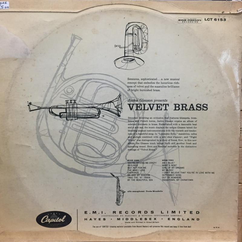 Jackie Gleason ‎– Velvet Brass