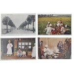 칼라판 [농부晝食] 등 조선풍속관련 엽서 4점