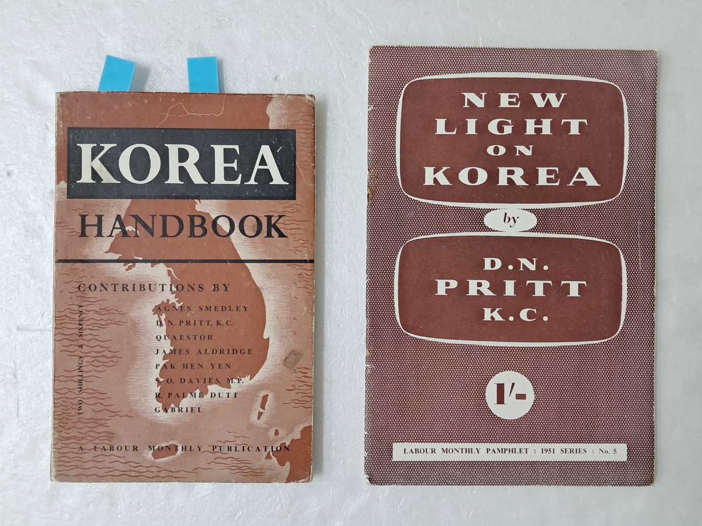 한국전쟁 관련 삽화가 있는 [KOREA HAND BOOK] 등 2책 일괄