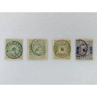 [182]1895년 우표 소인된 5푼 죠션우표 등 총 4점