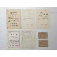 [159] 공주지역 엽연초생산, 대공요원 위촉 등 주민관련 문서 7점 일괄