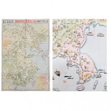 회입조감동아현세지도 繪入鳥瞰東亞現勢地圖