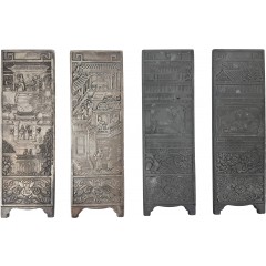 [42] 백동 문진 2세트