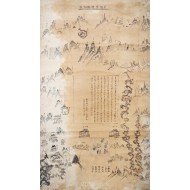 [174] 화포서옥(華圃書屋) 시학 윷놀이 족자 [궁향학시척사도 窮鄕學詩擲栖圖]