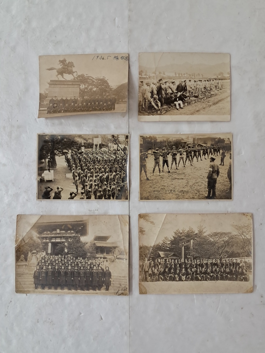 일제강점기 학생 단체사진 백옥두(白玉斗), 백옥진(白玉眞) 외 총 6점 일괄