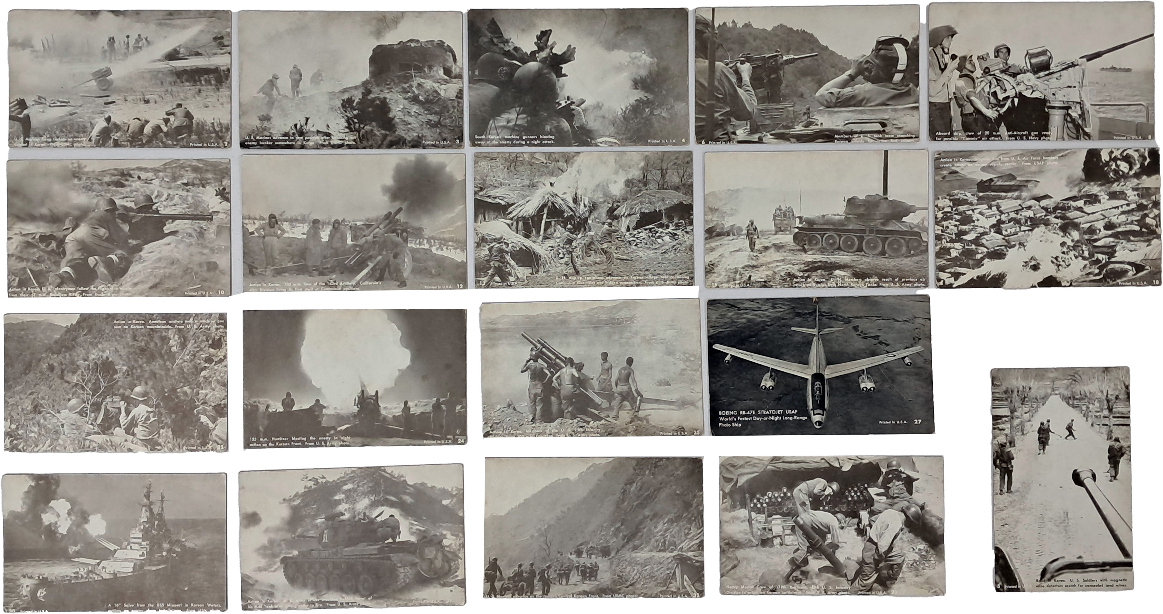 [6] 한국전쟁 미군 공식 전투사진 카드 모음