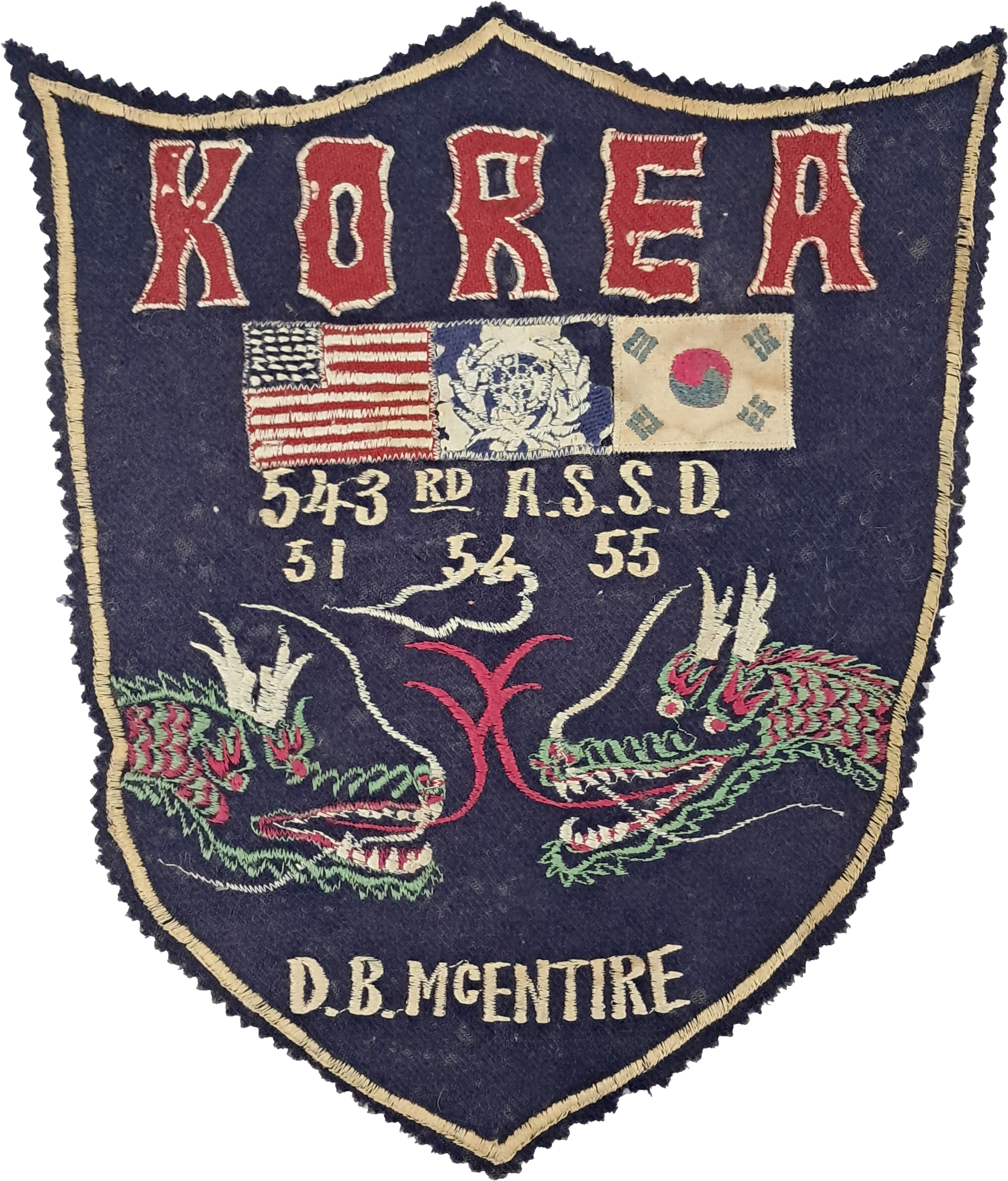 [12] 한국전쟁기 미군 제543 야전보급지원부대 대형 패치