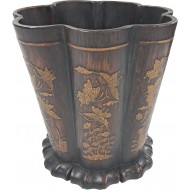 [108] 국화·나비 문 붓통