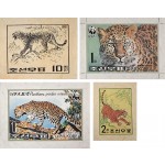 [183] 조선표범/아무르표범 등 원도 4점 일괄