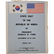 [146] 제럴드 포드 대통령 한국방문 프레스 킷(press kit) 원형 세트