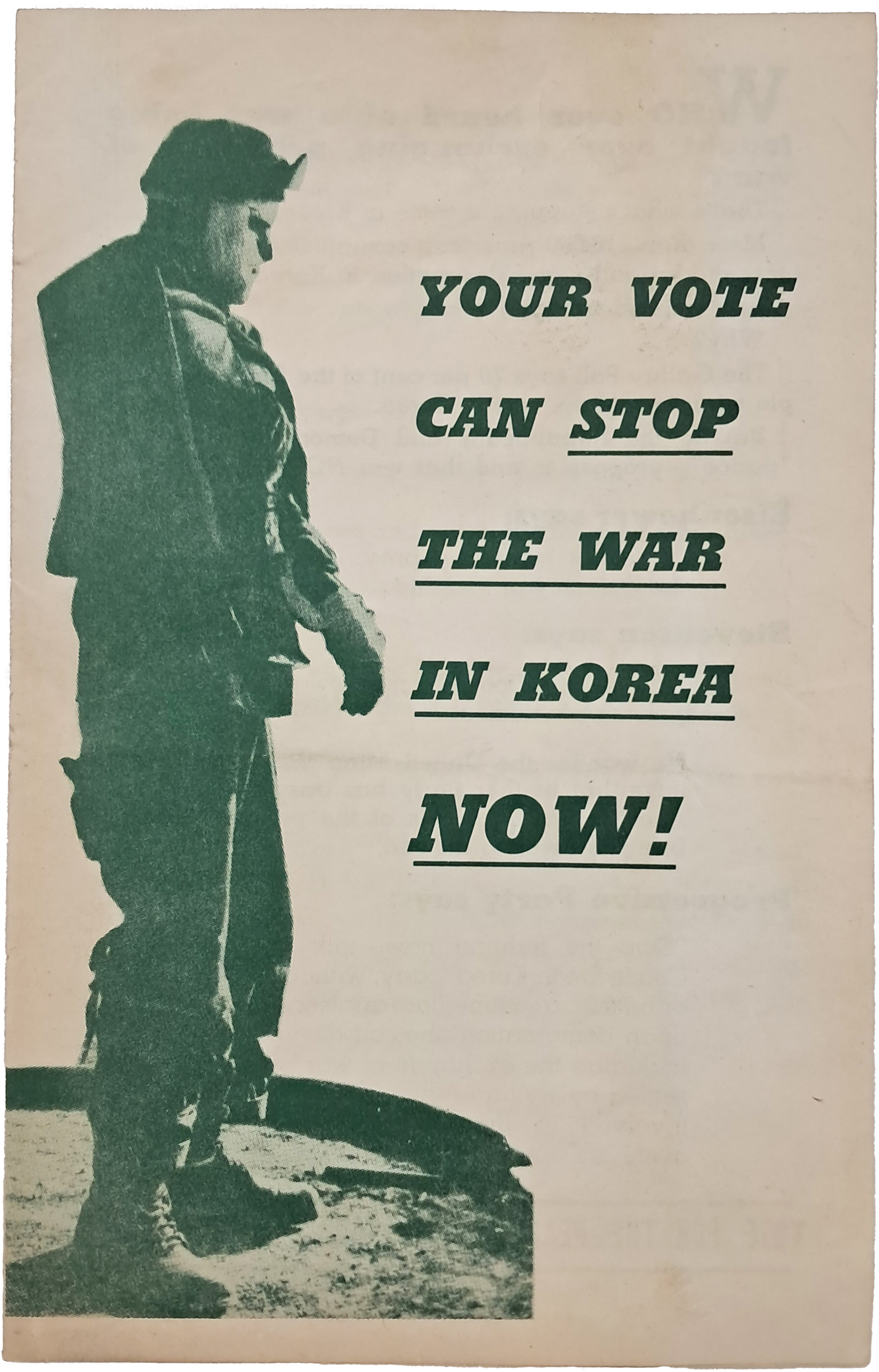 [6] 1952년 한국전쟁 반대 미국 진보당 선전 안내장