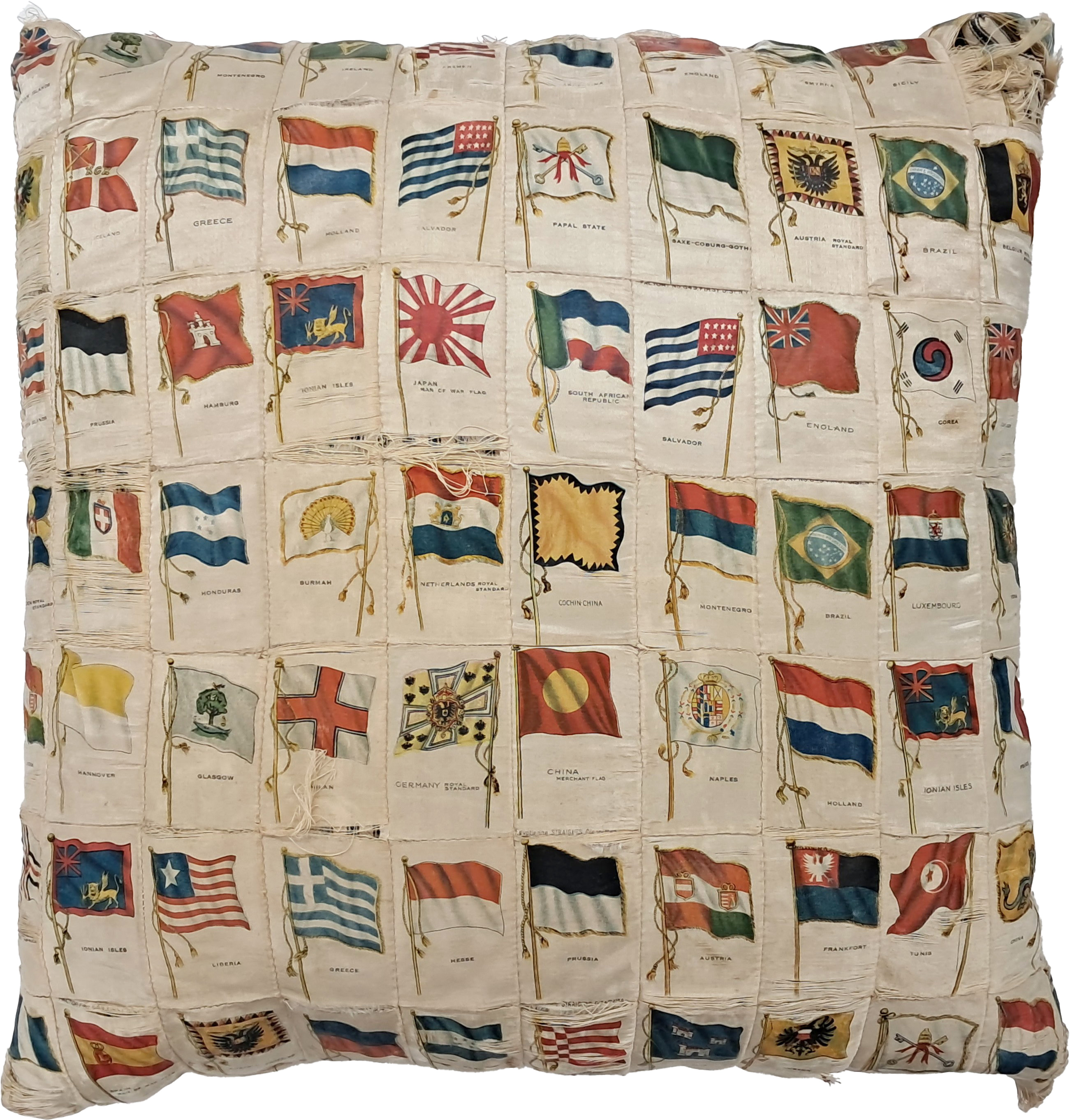 [124] 대한제국기 태극기(Corea)가 포함된 쿠션