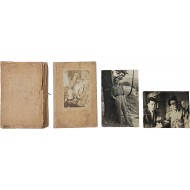 [16] 조지훈 시인의 형 조동진 작가의 친필 수고본(手稿本) [세림전집]과 두 형제 사진 3점 등 일괄