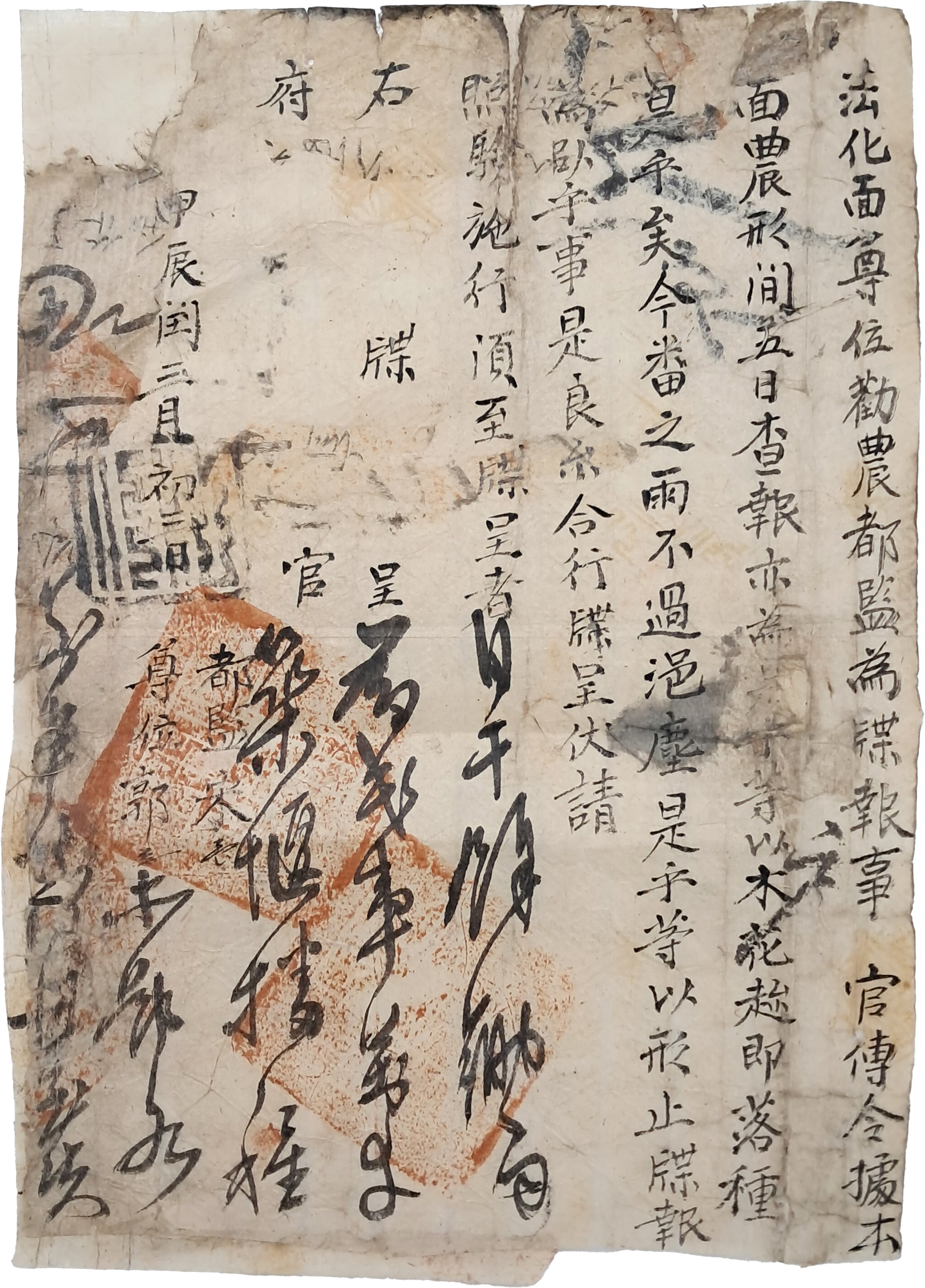 [215] 대구부 법화면法化面 권농도감의 농사 현황 첩보