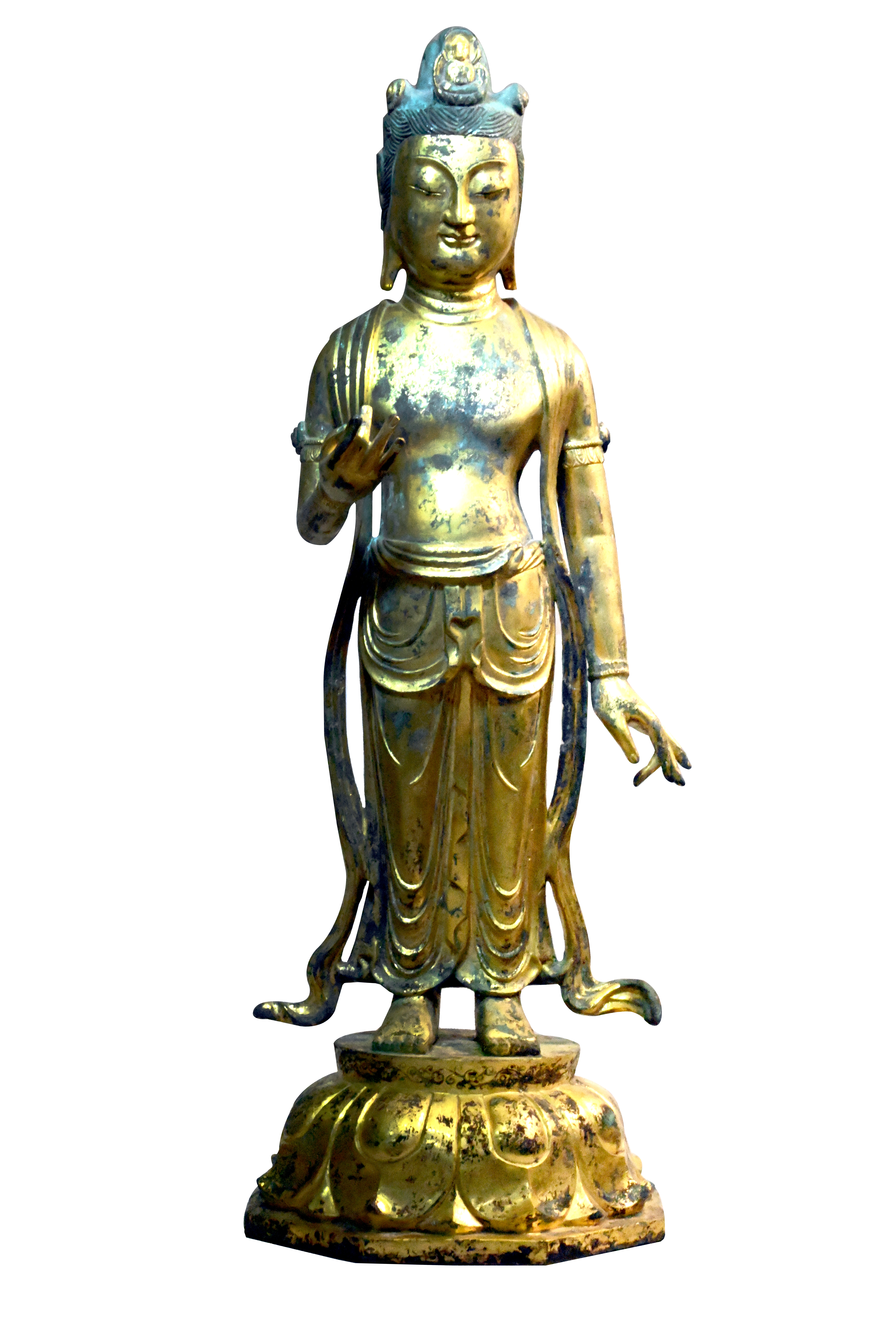 [165] 대형 소금동불 관음보살입상