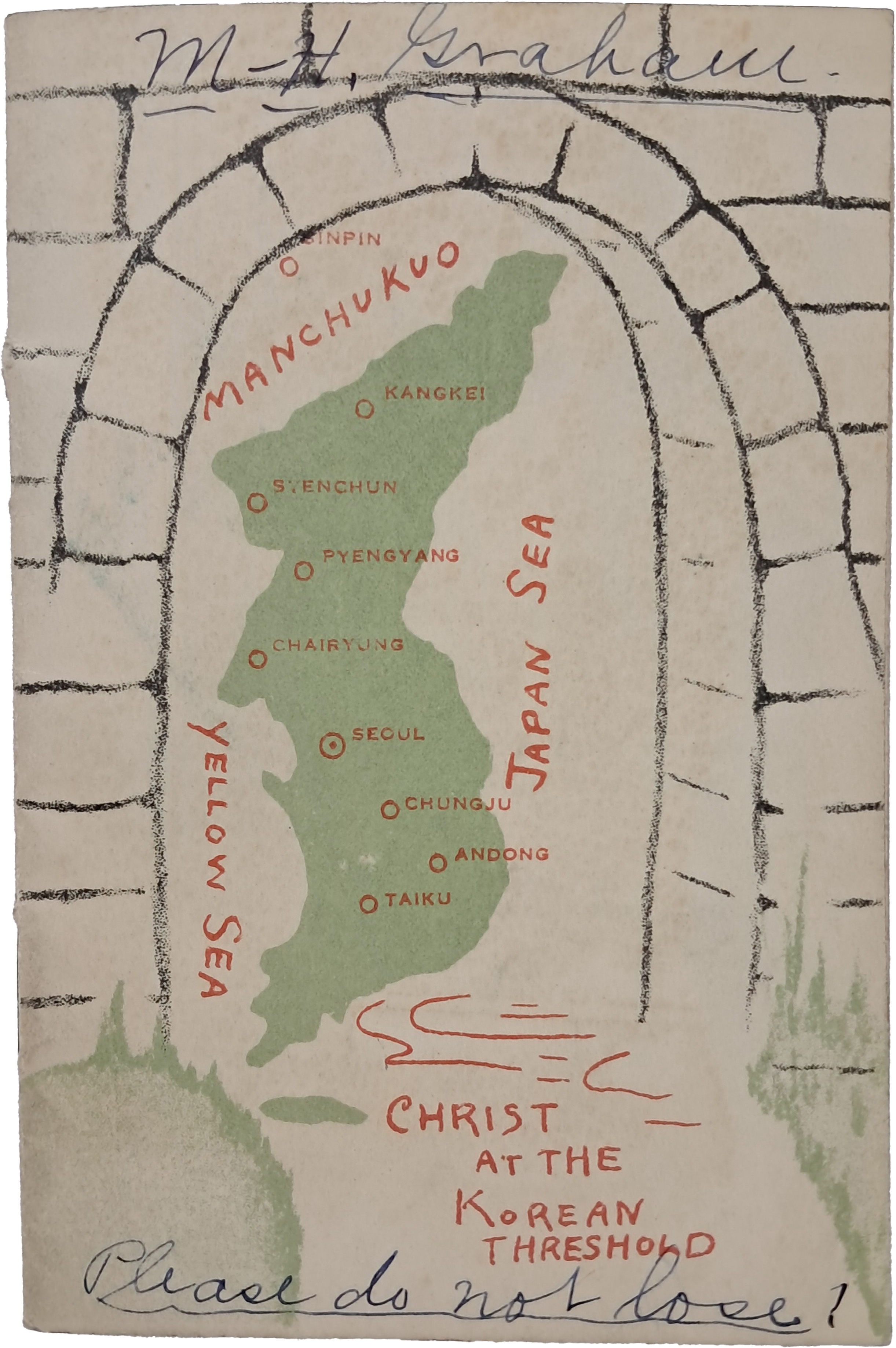 [271] 일제강점기 ‘조선 선교 보고서’인 [(조선의) 문 앞에 선 그리스도 Christ at the Karean Theshold]