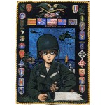 베트남전쟁기 한국 태극기 포함 대형 휘장