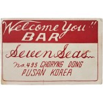 [91] 한국전쟁기 미군상대 유흥업소 [Seven Seas Bar] 홍보카드
