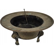 ‘성주군 구암면 납세기념’이 새겨진 [삼족화로 三足火爐]와 부삽