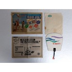 미원 선전이 있는 신문과 부채 등 자료 4점