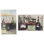 조선풍속 엽서 실체 2종 - ‘신랑·신부’ 편