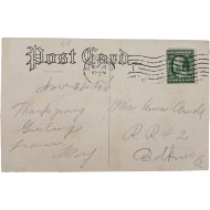 [29] 1910년대 조선의 탑 배경으로 한 갓 쓴 아이 [실체엽서]