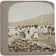 [31] 1900년대 조선의 스테레오 뷰 [배를 기다리는 사람들] 사진자료