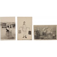 [14] 물장수(水汲夫) 등 ‘물 긷는 모습’ 엽서 3점