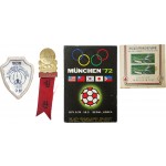 [25] 1966년 제21회 전국남녀종별농구선수권대회(수원) 배지 / 1967년 제4회 ABC 농구대회(서울) 심판 리본 / 1970년 전국체전 기념우표(야구) 시트 등 스포츠 자료 3점