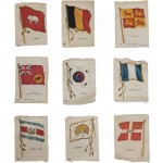 [46] 1900~1910년 발행 실크 태극기를 비롯한 국기 9점
