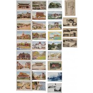 [11] 장충단공원, 조선호텔 후원, 조선박람회장, 용산한강인도교 등 엽서 12점 및 조선명소 그림엽서 18매 1세트 등 30점 일괄