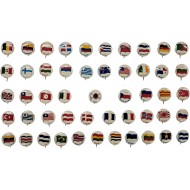 [51] [핀백 버튼 배지 Pinback Button Flag] 50점 일괄