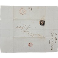 [62] 세계 최초의 우표가 사용된 페니블랙 실체