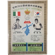 [231] 우리나라 프로복싱 최초 세계챔피언 탄생 타이틀전 안내책자