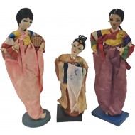 [17] 1950~60년대 수출용 이쁜이 인형 3점 일괄