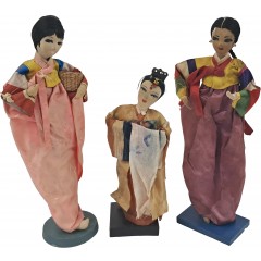 [17] 1950~60년대 수출용 이쁜이 인형 3점 일괄