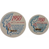 [29] 한국전쟁 발발을 담은 한반도 지도 라벨(2종)