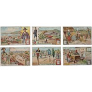 [38] 조선 풍속을 주제로 한 담배카드 6종