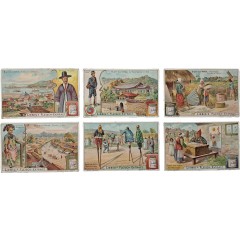 [38] 조선 풍속을 주제로 한 담배카드 6종